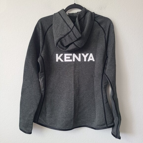 NEW Nike Womens Tech Fleece Kenya Hoodie Jacket CT4116-001 Size M Gray - Picture 2 of 4
